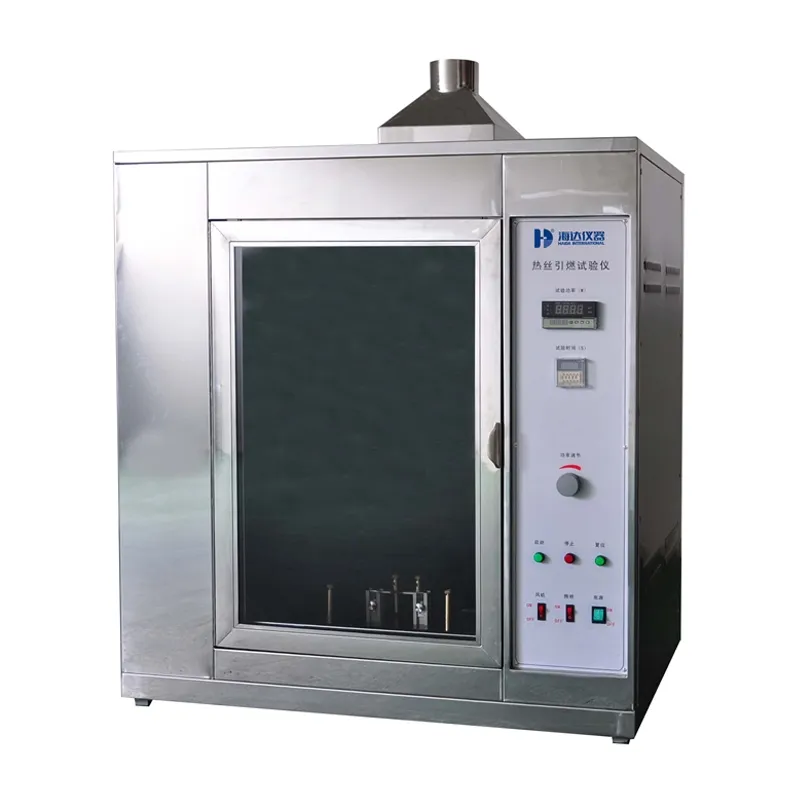 실험실 시험 장비 화재 위험 평가 / 뜨거운 와이어 발화 시험 기계 Ni80/Cr20 IEC60695-2-20 0