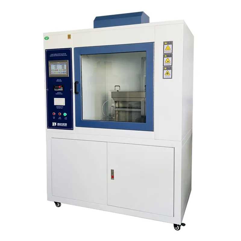 Touch Screen Horizontal Flammability Test Equipment For Automotive Interiors / Horizontal  Testing Machine 0