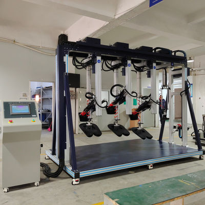 세 개의 소파 좌석과 뒷면 내구성 테스트 기계