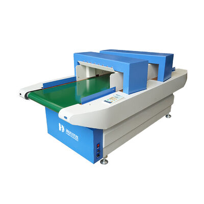 섬유 검사를 위한 600mm 검출 폭 및 24m/min 이송 속도의 이중 헤드 니들 금속 검출기