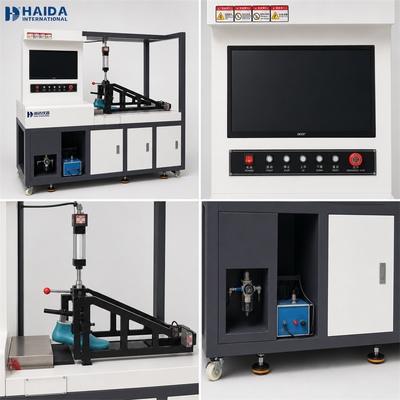 HAIDA 미끄럼 방지 테스터 신발 밑창 마찰 계수 시험기 ISO 13287 ASTM F2913 신발 시험 장비
